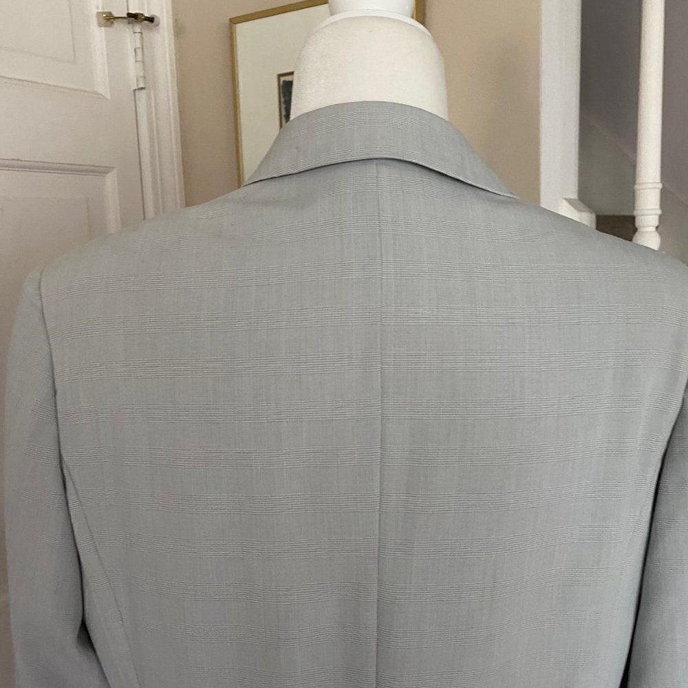 John Meyer Gray Plaid Button Front Jacket Blazer … - image 8